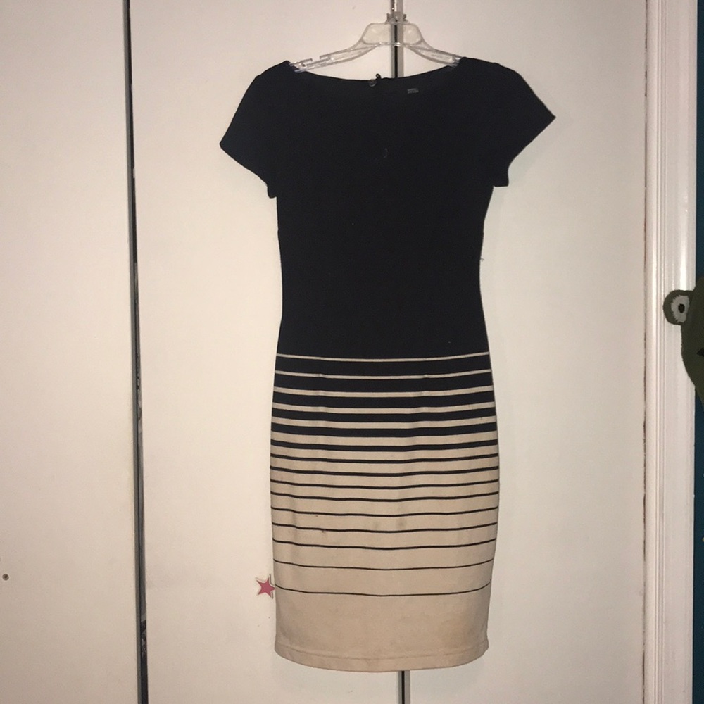 Black and Cream Dress for the Office